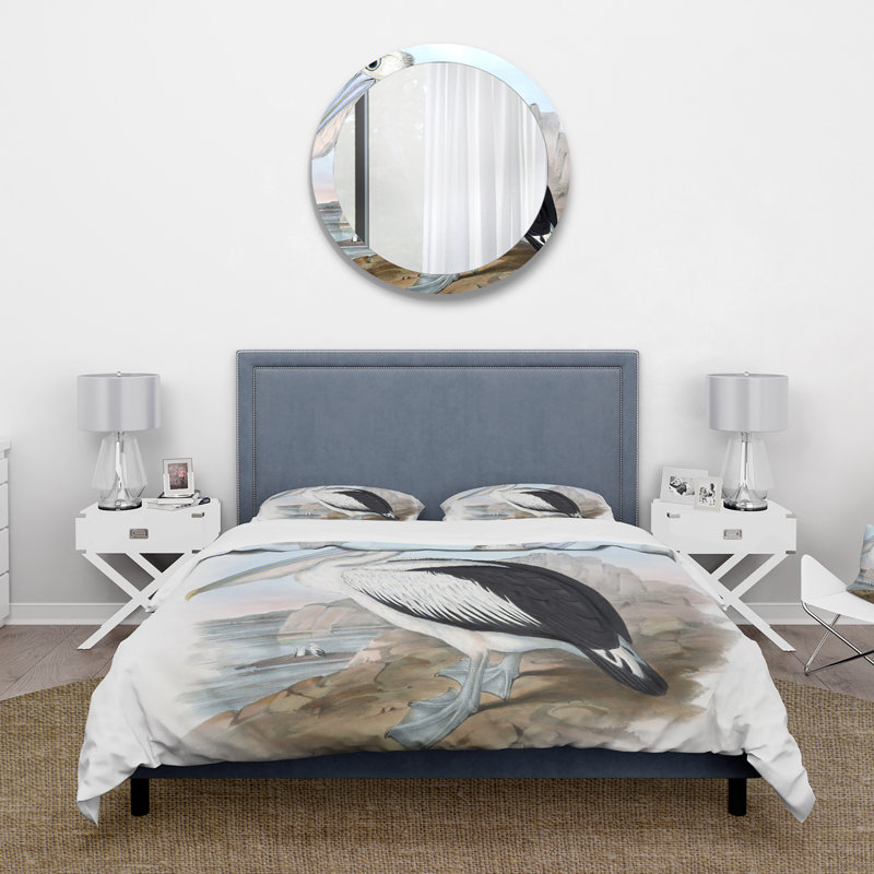 Ensemble de housse de couette Traditional Vintage Birds Vintage - polyester microfibre