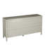 Armoire 59 "pour salle à manger - Champagne moderne avec tablette réglable pour salon, salle à manger, cuisine, entrée