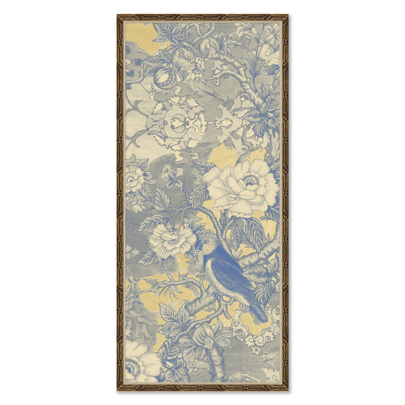 Panneau fantaisie II - 2, Bleu/jaune
