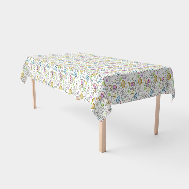 Joy Floral Easter Tablecloth, 104" x 60"