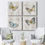 Carte postale papillon I - ensemble de 4 reproductions sur toiles tendues-369605587