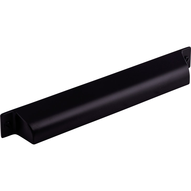 Channing Cup/Bin pull, Flat Black, 7" Center to Center