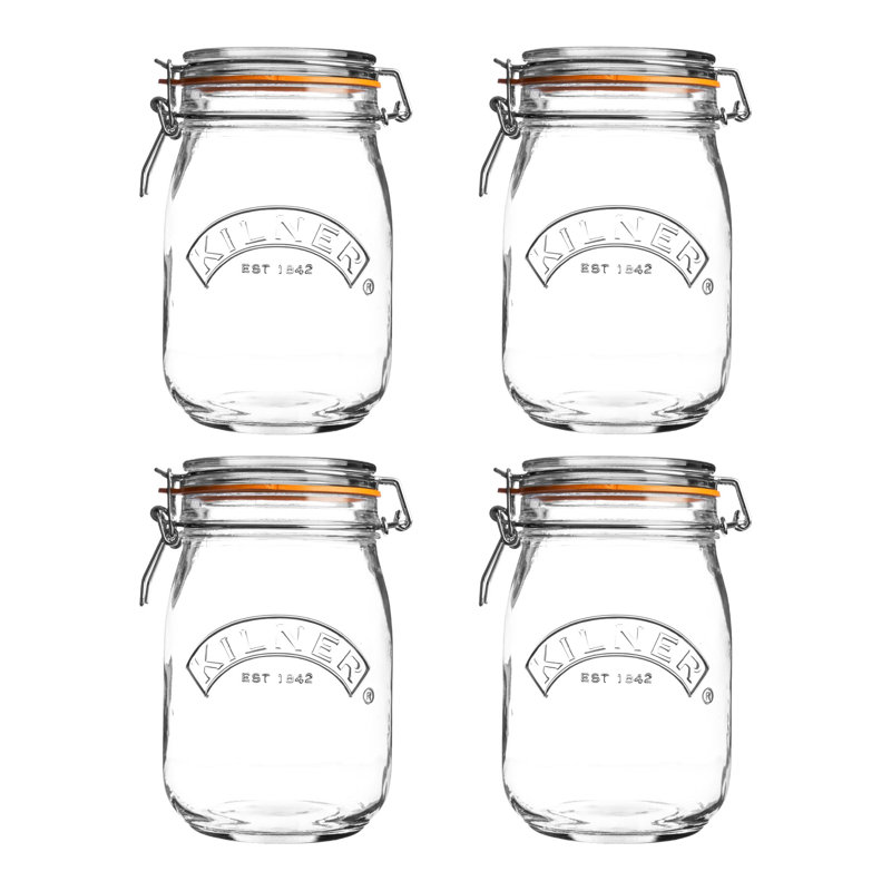 Kilner Round Clip Top Jars, 4