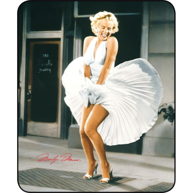 Couverture en fausse fourrure Marilyn Monroe