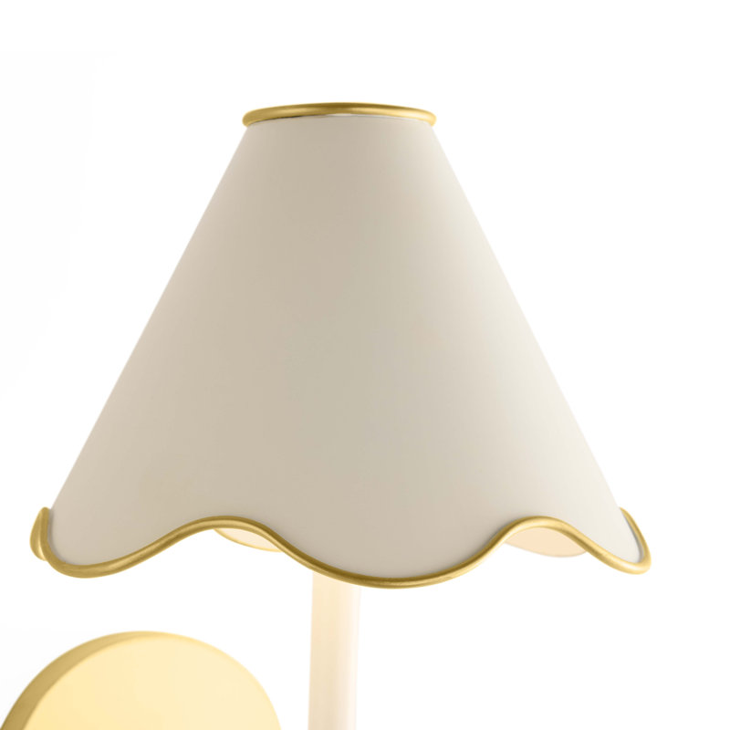 Ripple Rechargeable LED Sconce, Ivory, White