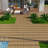 Patio Floor Tiles Pack Of 22  WPC Wood-Plastic Composite Patio Deck Tiles DIY Interlocking Decking Tiles, Quick Deck Floor Tile, Court Tile, Water Resistant Indoor Outdoor -11.8" Oak-123796485