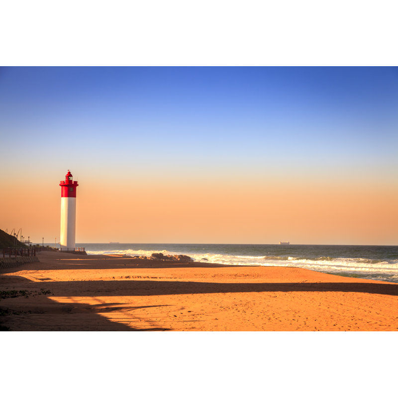 Umhlanga Lighthouse by Alexeys - Wrapped Canvas Print, 20cm H x 30cm W x 3.8cm D