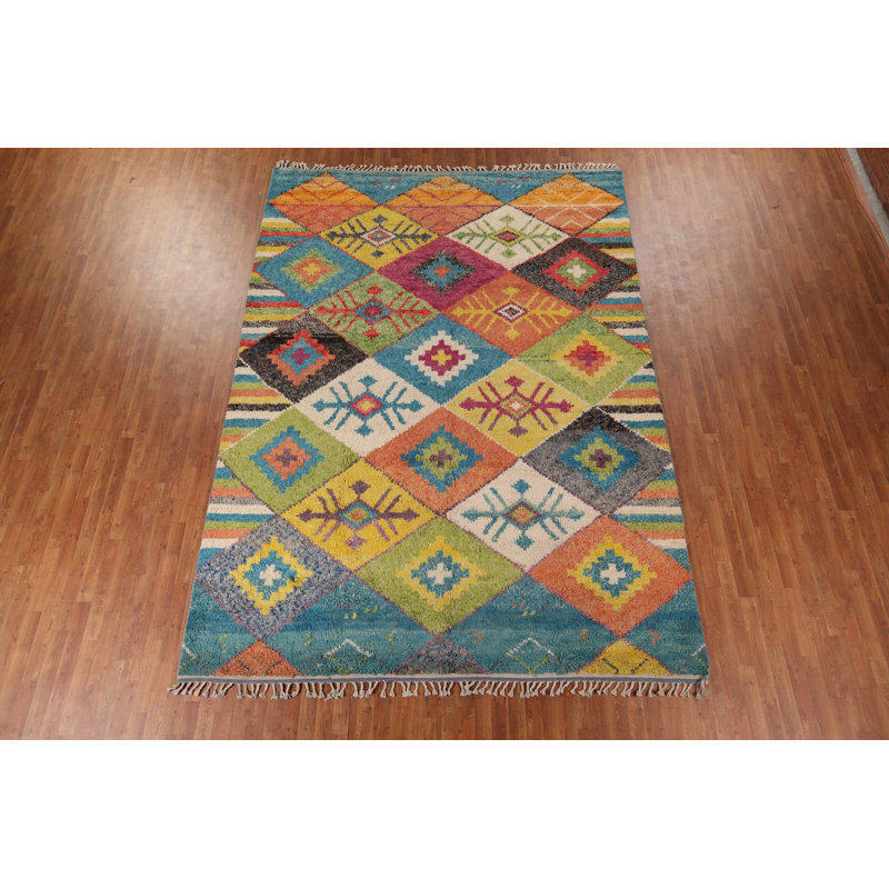 Tapis rectangulaire en coton 12 pi 3 po x 8 pi 11 po One-of-a-Kind