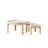 Modern simple log cream style coffee table