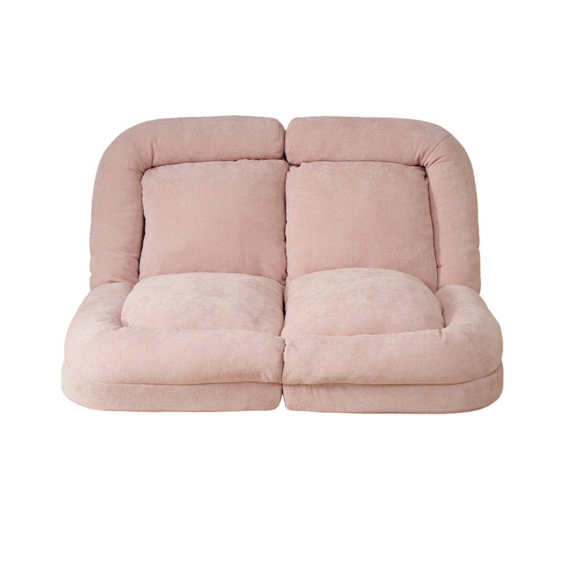 Canapé-lit double convertible pliable, rose, Rose