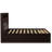 Aloyzas Bookcase Platform Bed in Espresso-348979321