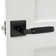 Soho Solid Brass Matte Black Door Lever with Knurled Handle