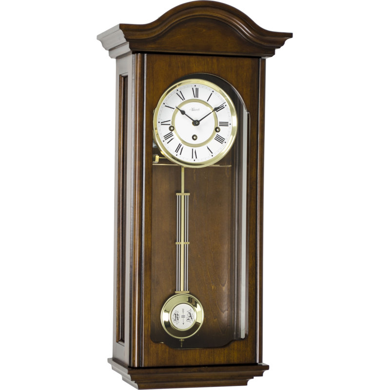 Horloge murale Brooke, Noyer antique