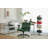 Green Velvet Criss Cross Armrest Office Chair With Wheels - Modern For Home Office, Meditation & Creative Work
