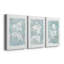 Silhouette Botanical I - Ensemble de 3 reproductions sur toiles tendues-1208695198