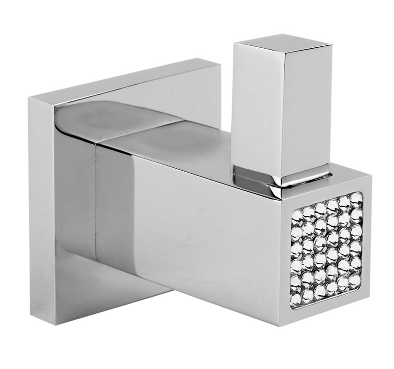Skip Diamond Wall Mounted Robe Hook, Chrome