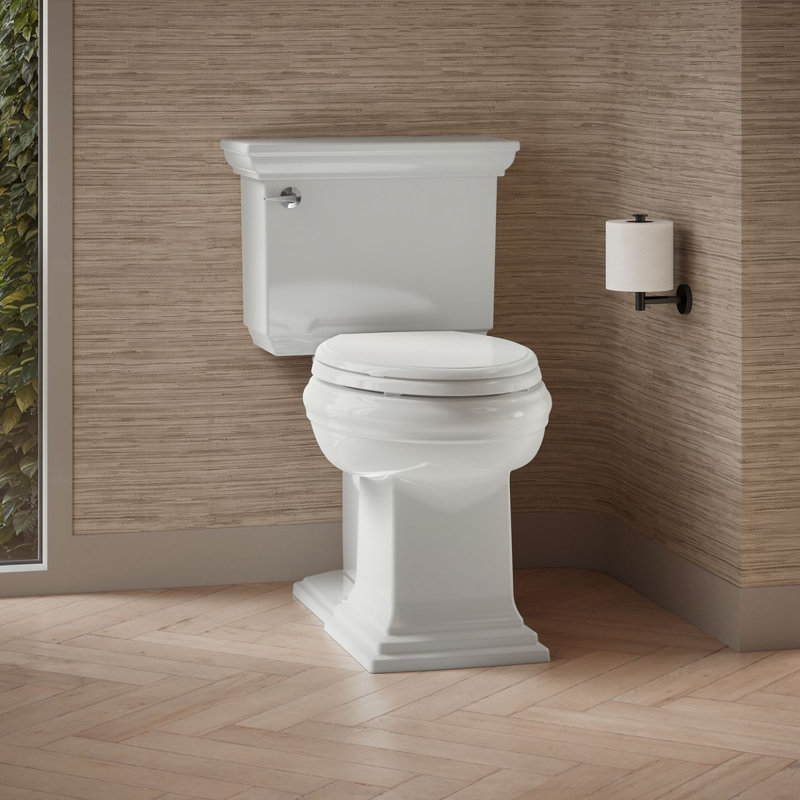Memoirs Stately Continuousclean St Two-Piece Elongated Toilet with Concealed Trapway, 1.28 Gpf, White