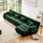 Canapé-lit Cloud, canapé-lit modulaire en chenille 4 places avec 1 repose-pieds, coussins lombaires et coussins décoratifs Cloud-117245033-125591625