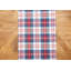 Sara Morris Plaid Red And Green Woven Table Runner