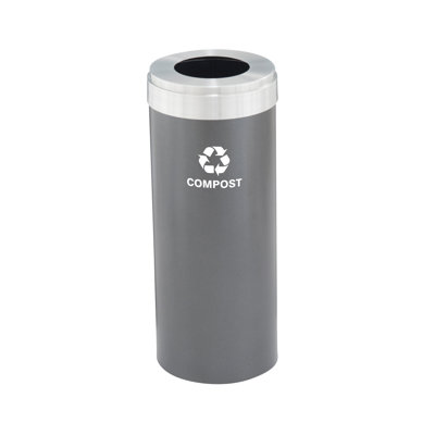 Steel Open Kitchen Trash Can