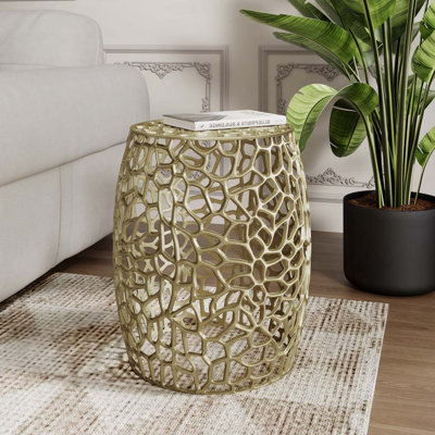 Table de bout cylindrique en aluminium