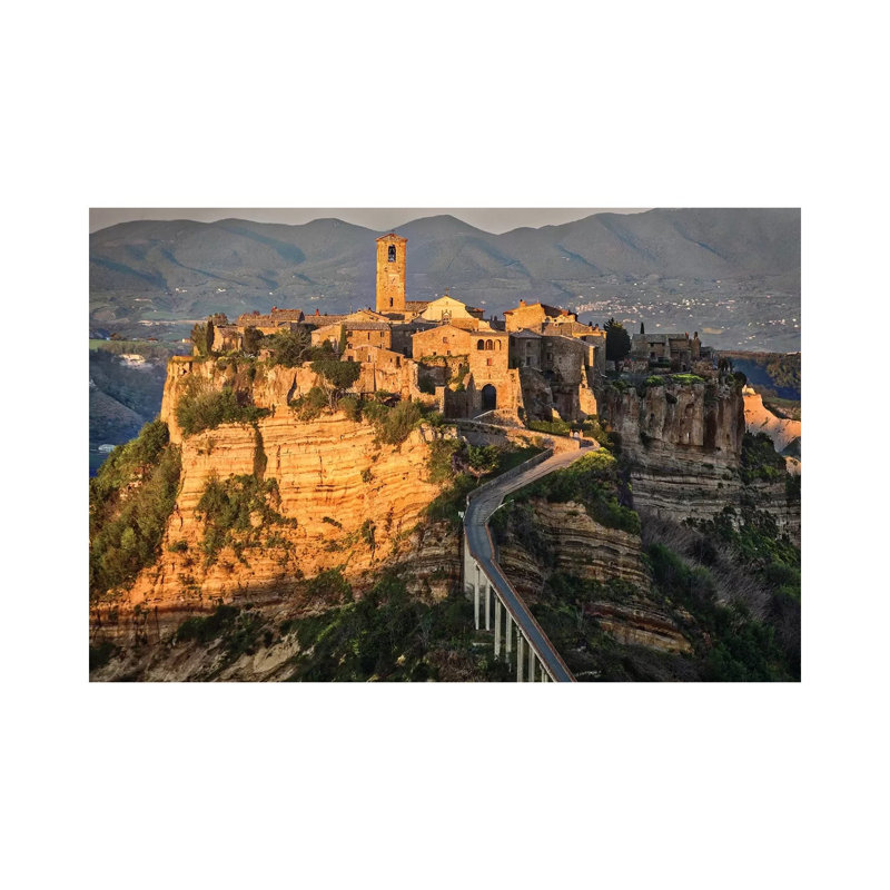 Europe, Italy, Civita Di Bagnoregio 1 Piece Wrapped Canvas Painting, 30.48cm H x 45.72cm W