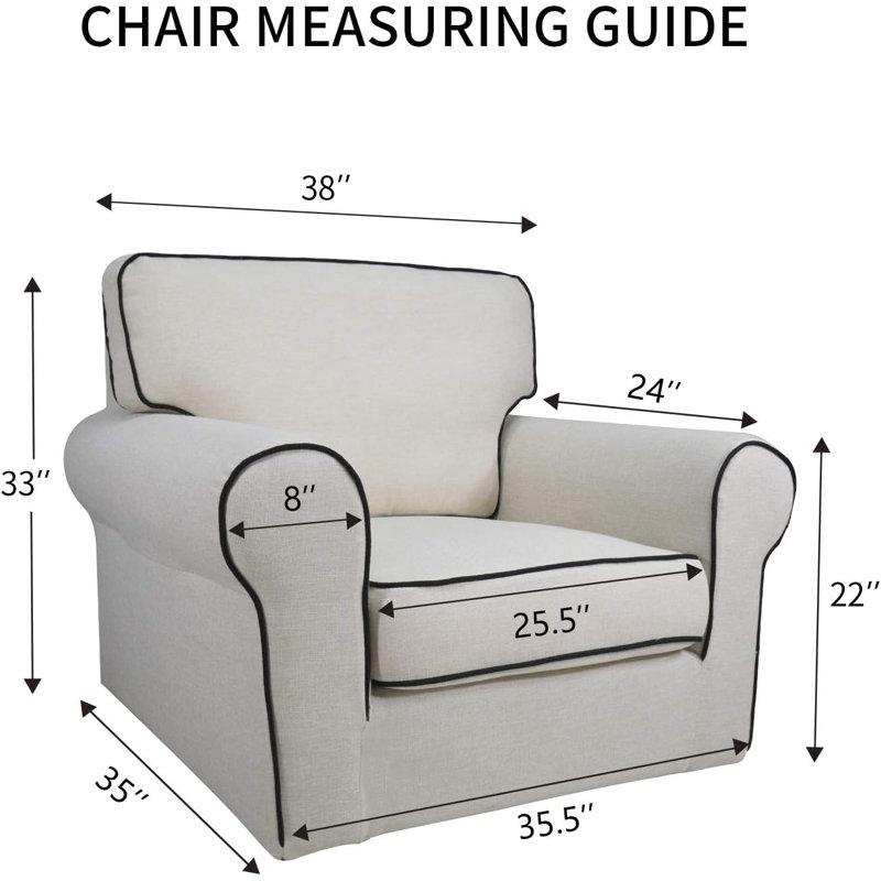 Housse pour meuble super extensible, Noir, noir, noir, noir, H 33 po x l 35,5 po x P 35 po