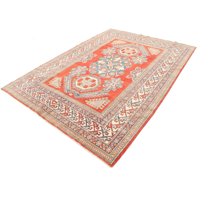 Rectangle 205 cm x 290 cm Oriental Wool Hand Woven Area Rug