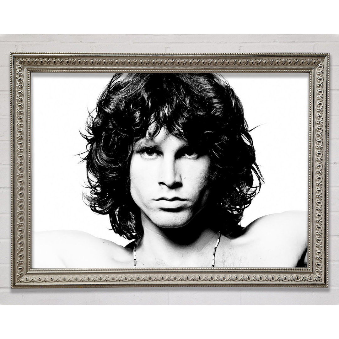 Jim Morrison Gesicht - Einzelner Bilderrahmen Druck