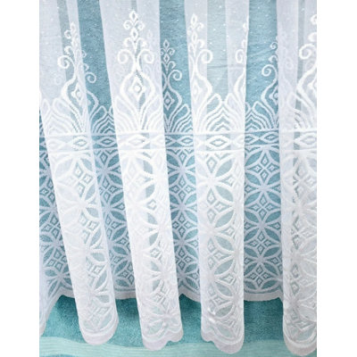 Floral Ruffled Cafe Curtain