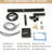 Freestanding Bathtub Faucet With Waterfall Tub Filler And Hand Shower, 360° Rotatable Spout, Dual Temperature Regulation, Brass Base Matte Black Faucet, 59" - Kink Hose, Control For Relaxing Water-118885192