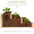Rosselyn 3-Tier Fir Wood Raised Garden Bed Planter for Plants, Vegetables, Outdoor Gardening-1633160162