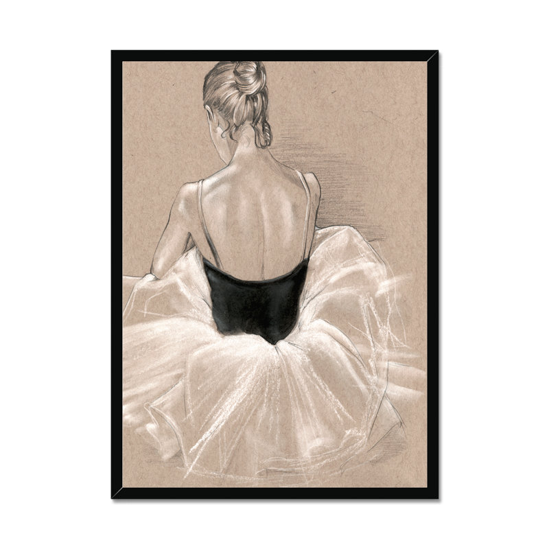 Ballet Study II by Jennifer Paxton Parker - Painting, 80cm H x 55cm W, Black Framed Paper Print
