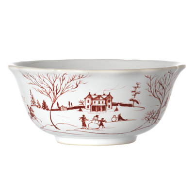 Country Estate Winter Frolic Cereal/Ice Cream Bowl