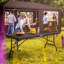 Rectangular Folding Outdoor Dining Table , 183cm cm W 76cm cm D