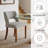 4-Piece Chenille Upholstered Solid Wood Dining Chair Set-845909820