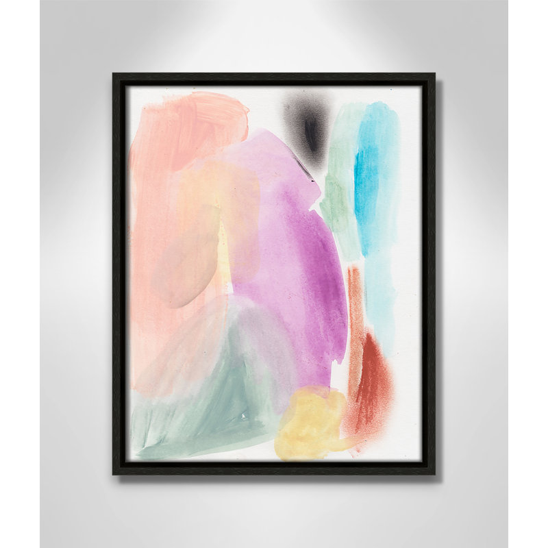 Vivd Space I Print par Bea Dina, Toile encadrée flottante espresso, Non, H 15,5 po x l 12,5 po x P 2 po