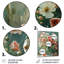 Bouquet de roses roses et vertes, bouquet de lait, art mural-894540460-894540457
