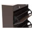 Rangement pour chaussures à miroir avec 2 tiroirs et rangement pour la chambre à coucher