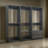 Dee Modular Closet System, 4 Clothing Racks, 2 Drawers, Wood-100491037