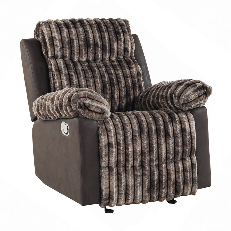 Fauteuil inclinable souple, fauteuil inclinable Bruni Brown