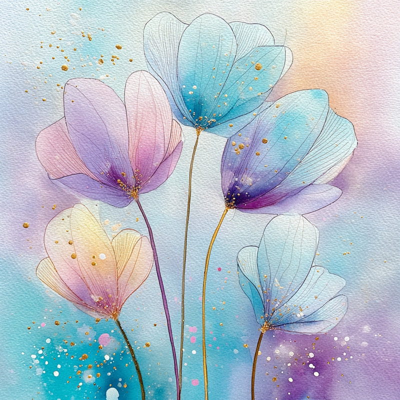 Pétales de brise violette