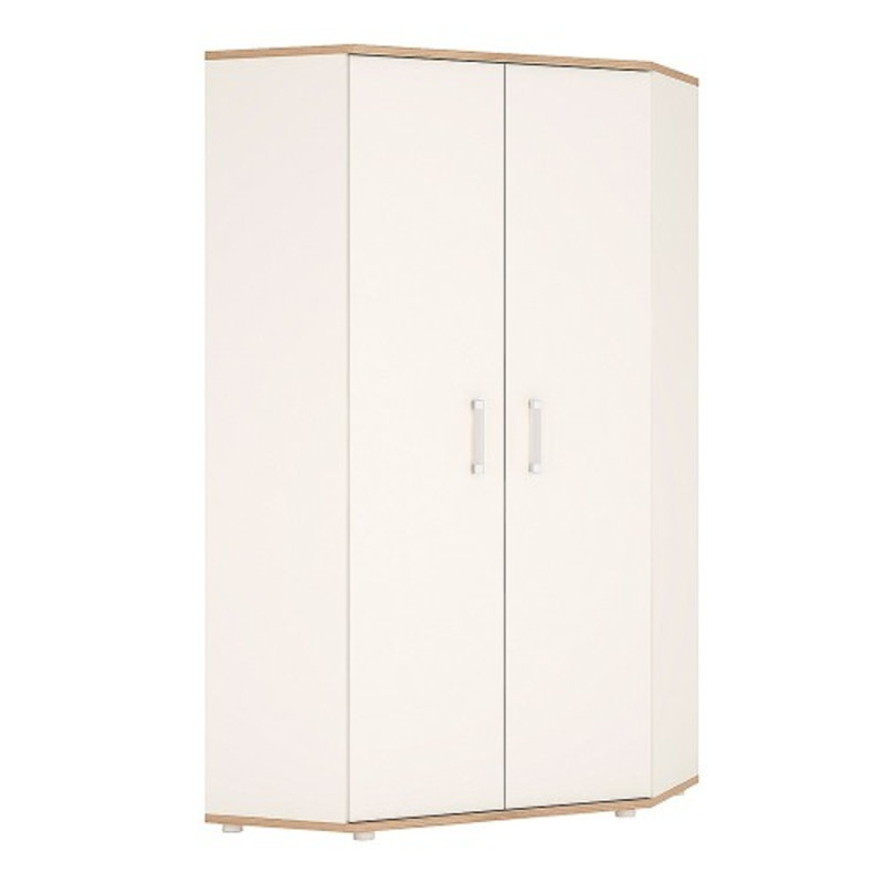 Latonio 2 Door Solid Wood Wardrobe, Opalino, 190.80cm H x 81cm W x 52.40cm D