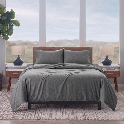 Ensemble de housse de couette en tricot de jersey Ella Jayne Heather