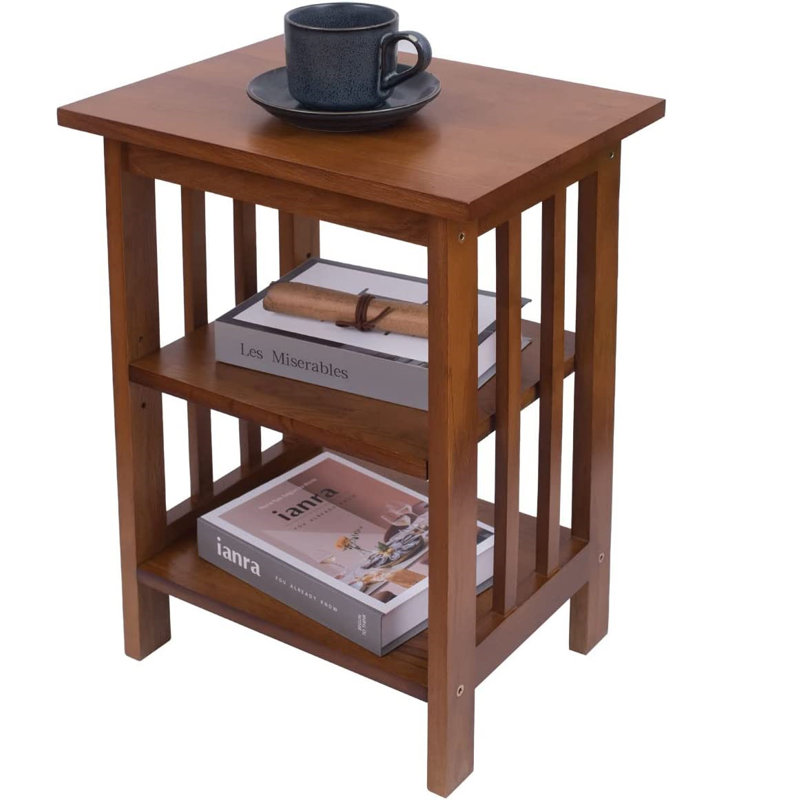 Whittington Solid Wood End Table, Walnut