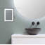 Miroir mural lumineux sans cadre Ekta-1452640465