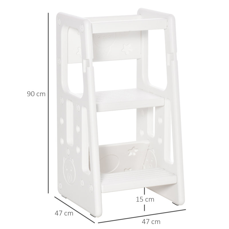 Luther 3 - Step Stool, White