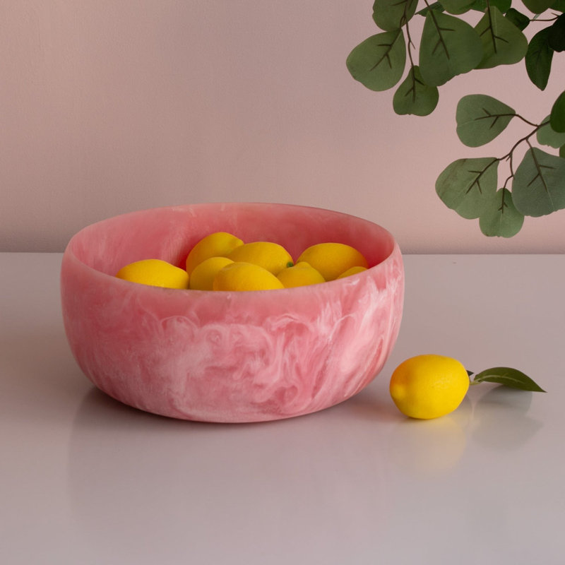 Resin Fruit Bowl, Raspberry