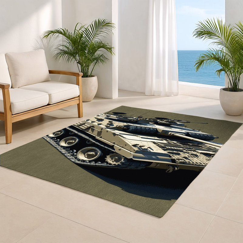 Tapis intérieur et extérieur brun Transport, Rectangulaire 2 pi x 3 pi