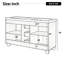 Meuble-lavabo double 59,1 po avec plateau en résine, 4 portes, 3 tiroirs, tablettes réglables et conception à fermeture en douceur